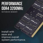 Memoria RAM Laptop PNY Performance 16GB (2 x 8GB) 260-Pin DDR4 3200 MHz CL22 SODIMM - Imagen 2