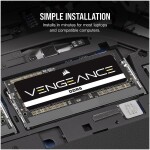 Memoria RAM Laptop CORSAIR Vengeance 64GB (2 x 32GB) 262-Pin DDR5 4800 MHz CL40 - Imagen 3