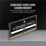 Memoria RAM Laptop CORSAIR Vengeance CMSX16GX5M1A4800C40 16GB (1 x 16GB) 262-Pin DDR5 4800 MHz CL40 - Imagen 2