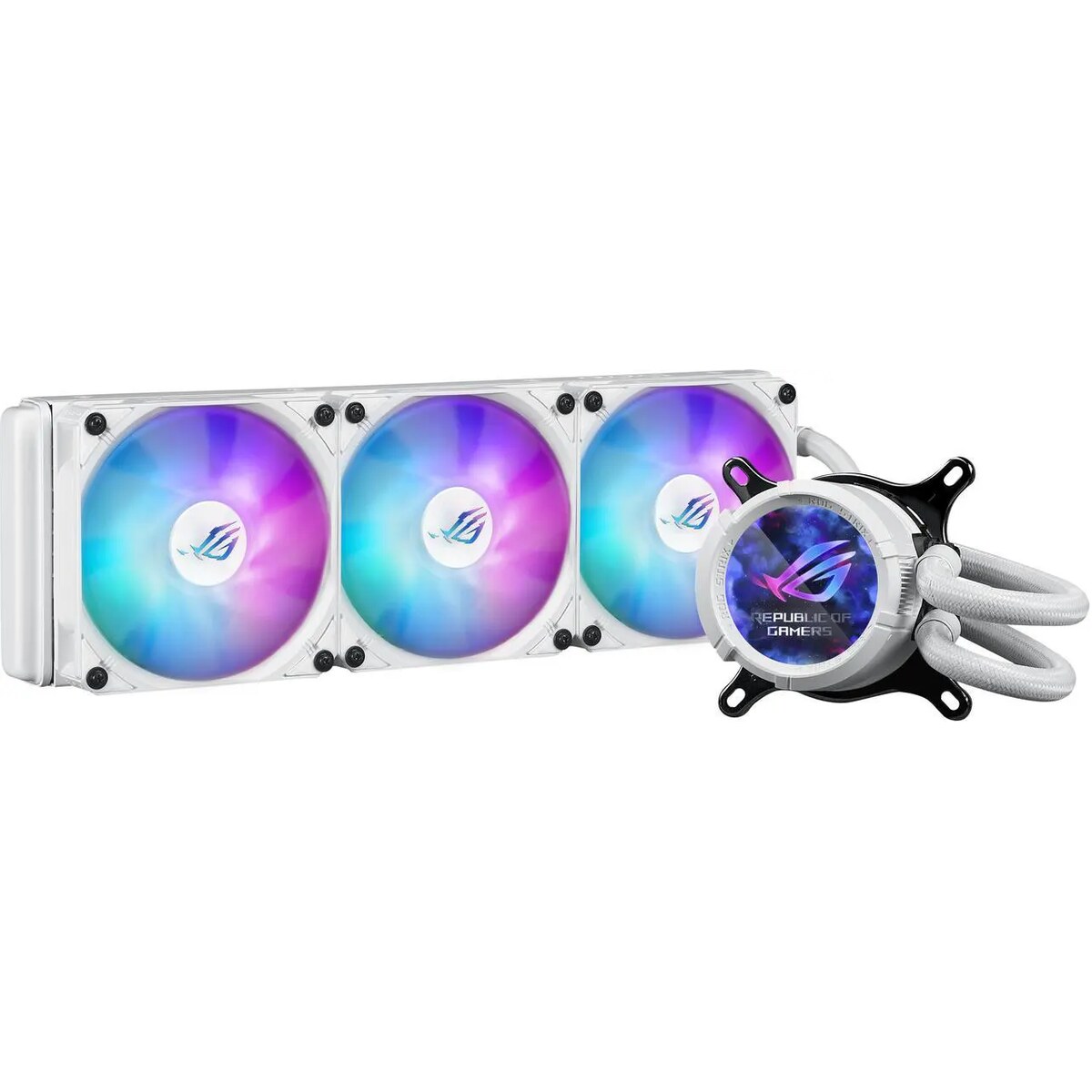 Refrigeración Líquida - ASUS ROG Strix LC III 360 - White - Radiador 360mm - 3 Fans 120mm - AMD AM4/AM5 | Intel LGA 1700/1851