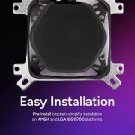 Refrigeración Líquida - Cooler Master Elite Liquid 360 - Black - Radiador 360mm - 3 Fans 120mm - AMD AM4/AM5 | Intel LGA 1700/1851 - Imagen 4