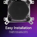 Refrigeración Líquida - Cooler Master Elite Liquid 240 - Black - Radiador 240mm - 2 Fans 120mm - AMD AM4/AM5 | Intel LGA 1700/1851 - Imagen 4