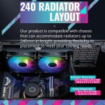 Refrigeración Líquida - Cooler Master MasterLiquid 240L Core - Black - Radiador 240mm - 2 Fans 120mm - AMD AM4/AM5 | Intel LGA 1700/1851 - Imagen 7