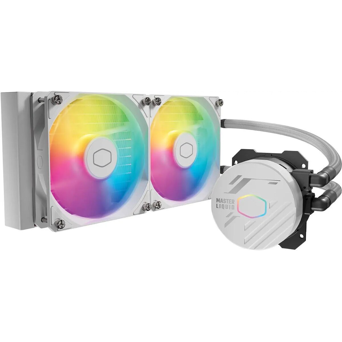 Refrigeración Líquida - Cooler Master MasterLiquid 240L Core - White - Radiador 240mm - 2 Fans 120mm - AMD AM4/AM5 | Intel LGA 1700/1851