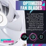 Refrigeración Líquida - Cooler Master MasterLiquid 240L Core - White - Radiador 240mm - 2 Fans 120mm - AMD AM4/AM5 | Intel LGA 1700/1851 - Imagen 5