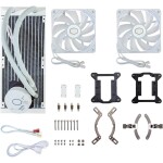 Refrigeración Líquida - Cooler Master MasterLiquid 240L Core - White - Radiador 240mm - 2 Fans 120mm - AMD AM4/AM5 | Intel LGA 1700/1851 - Imagen 13