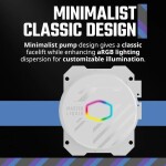 Refrigeración Líquida - Cooler Master 360L Core - White - Radiador 360mm - 3 Fans 120mm - AMD AM4/AM5 | Intel LGA1700/1851 - Imagen 3
