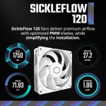 Refrigeración Líquida - Cooler Master 360L Core - White - Radiador 360mm - 3 Fans 120mm - AMD AM4/AM5 | Intel LGA1700/1851 - Imagen 4