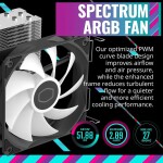 Disipador - Cooler Master Hyper 212 Spectrum V3 - Black - Radiador N/Dmm - 1 Fans 120mm - AMD AM4/AM5 | Intel LGA 1700/1851 - Imagen 5