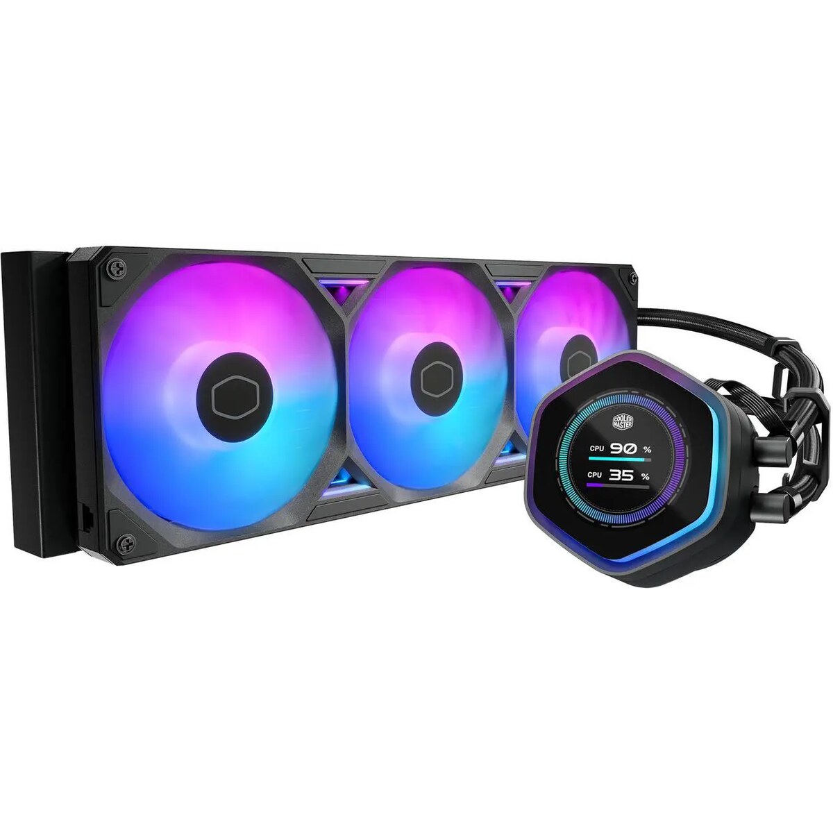 Refrigeración Líquida - Cooler Master Atmos II 360 - Black - Radiador 360mm - 3 Fans 120mm - AMD AM4/AM5 | Intel LGA 1700/1851