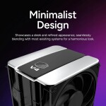 Disipador - Cooler Master V4 Alpha 3DHP - Black - Radiador N/Dmm - 2 Fans 120mm - AMD AM4/AM5 | Intel LGA 1700/1851 - Imagen 6