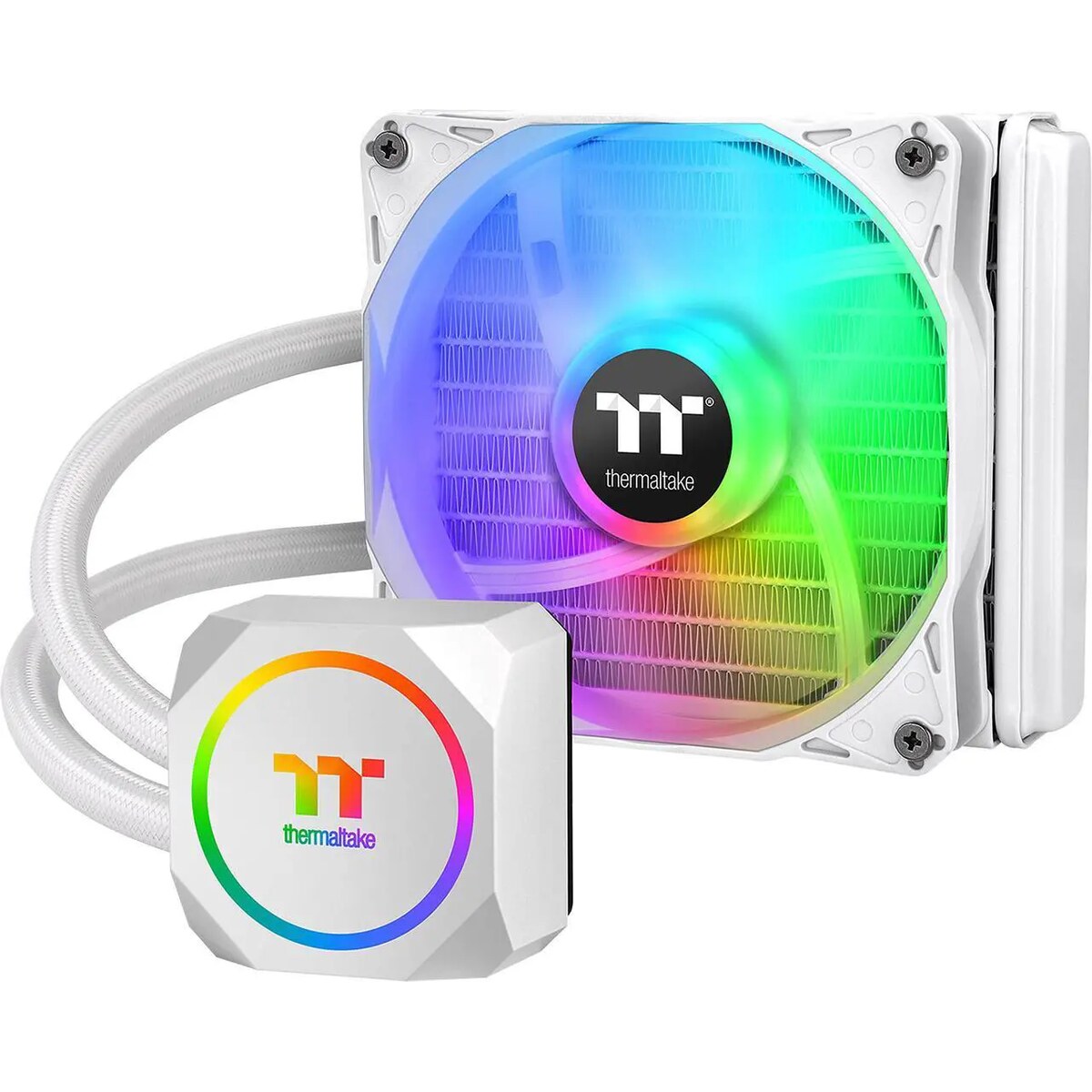 Refrigeración Líquida - Thermaltake TH120 ARGB Snow - White - Radiador 120mm - 1 Fans 120mm - AMD AM4/AM5 | Intel LGA 1700/1851