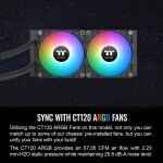Refrigeración Líquida - Thermaltake TH240 ARGB Sync V2 - Black - Radiador 240mm - 2 Fans 120mm - AMD AM4/AM5 | Intel LGA1700/1851 - Imagen 5