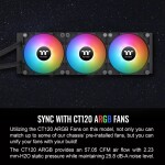 Refrigeración Líquida - Thermaltake TH360 ARGB Sync V2 - Black - Radiador 360mm - 3 Fans 120mm - AMD AM4/AM5 | Intel LGA 1700/1851 - Imagen 5