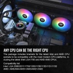 Refrigeración Líquida - Thermaltake TH420 ARGB Sync V2 - Black - Radiador 420mm - 3 Fans 140mm - AMD AM4/AM5 | Intel LGA 1700/1851 - Imagen 6