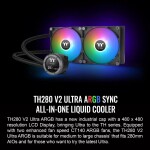 Refrigeración Líquida - Thermaltake TH280 V2 Ultra - Black - Radiador 280mm - 2 Fans 140mm - AMD AM4/AM5 | Intel LGA 1700/1851 - Imagen 2