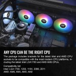 Refrigeración Líquida - Thermaltake TH280 V2 Ultra - Black - Radiador 280mm - 2 Fans 140mm - AMD AM4/AM5 | Intel LGA 1700/1851 - Imagen 6