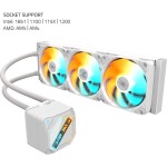 Refrigeración Líquida - GIGABYTE GAMING 360 ICE - White - Radiador 360mm - 3 Fans 120mm - AMD AM4/AM5 | Intel LGA1700/1851 - Imagen 7