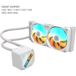 Refrigeración Líquida - GIGABYTE GAMING 240 ICE - White - Radiador 240mm - 2 Fans 120mm - AMD AM4/AM5 | Intel LGA 1700/1851 - Imagen 5
