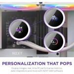 Refrigeración Líquida - NZXT Kraken RGB 240 - White - Radiador 240mm - 2 Fans 120mm - AMD AM4/AM5 | Intel LGA 1700/1851 - Imagen 2