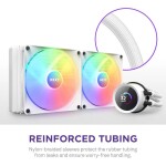 Refrigeración Líquida - NZXT Kraken RGB 280 - White - Radiador 280mm - 2 Fans 140mm - AMD AM4/AM5 | Intel LGA 1700/1851 - Imagen 7