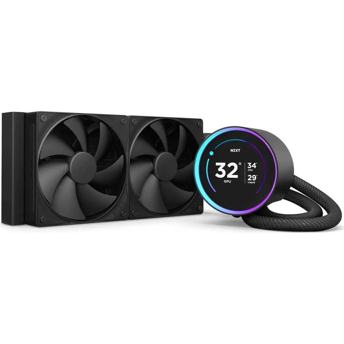 Refrigeración Líquida - NZXT Kraken Elite 240 - Black - Radiador 240mm - 2 Fans 120mm - AMD AM4/AM5 | Intel LGA 1700/1851