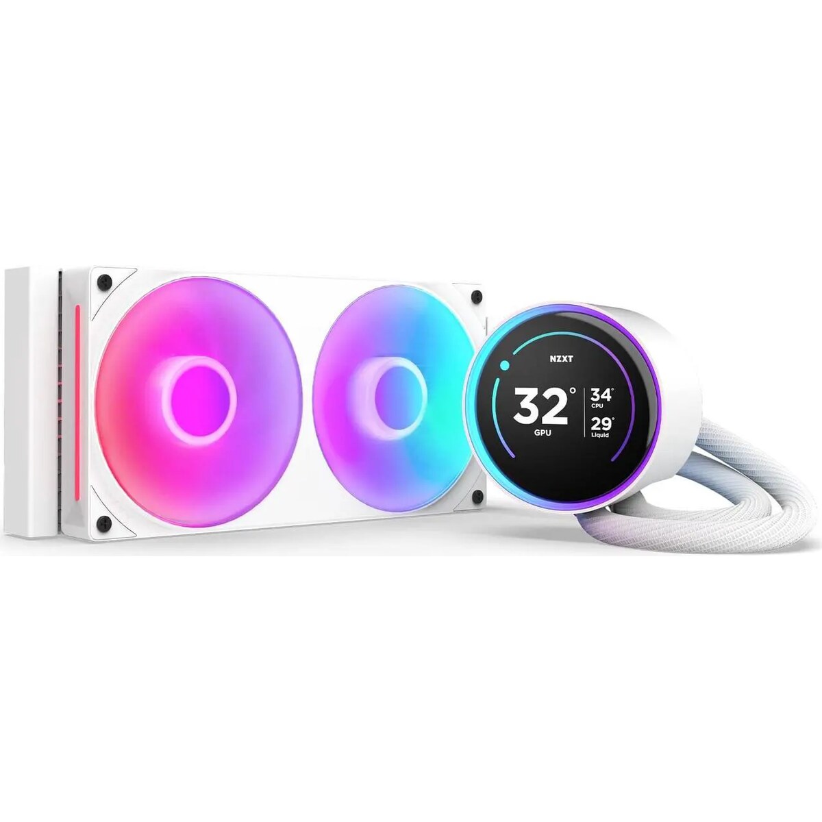 35-146-160-01_square Refrigeración Líquida - NZXT Kraken Elite 240 - White - Radiador 240mm - 2 Fans 120mm - AMD AM4/AM5 | Intel LGA 1700/1851 - Imagen 1