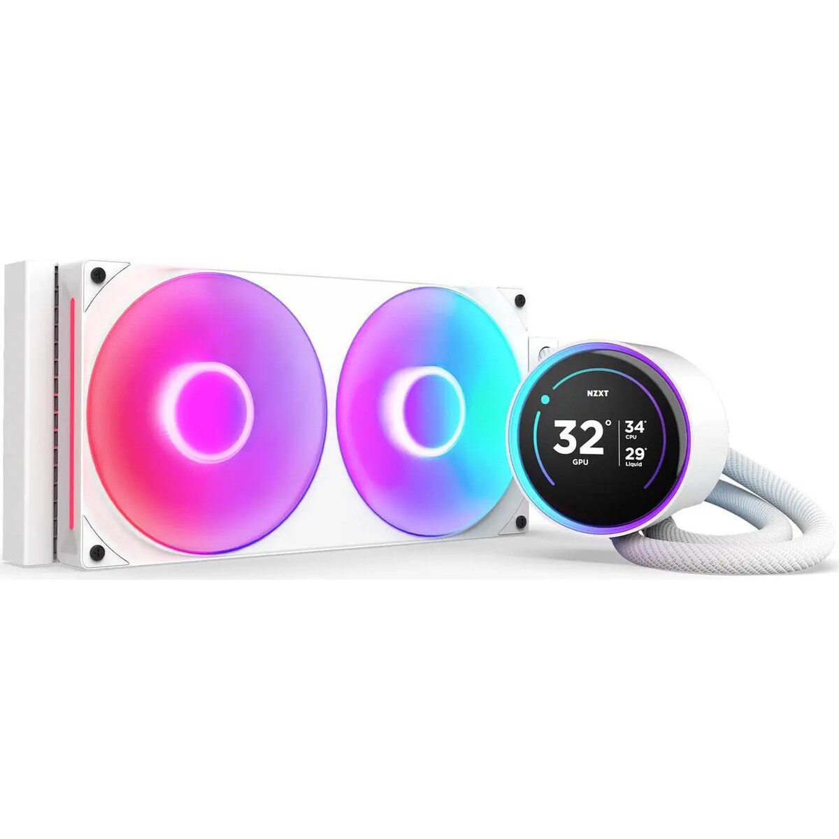 Refrigeración Líquida - NZXT Kraken Elite RGB 280 - White - Radiador 280mm - 2 Fans 140mm - AMD AM4/AM5 | Intel LGA 1700/1851