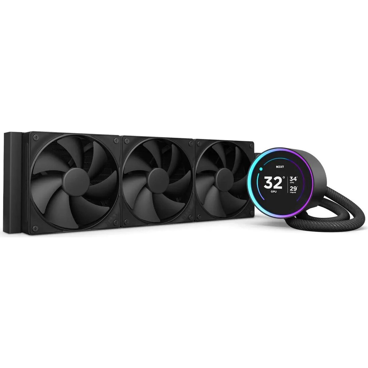 Refrigeración Líquida - NZXT Kraken Elite 360 - Black - Radiador 360mm - 3 Fans 120mm - AMD AM4/AM5 | Intel LGA 1700/1851