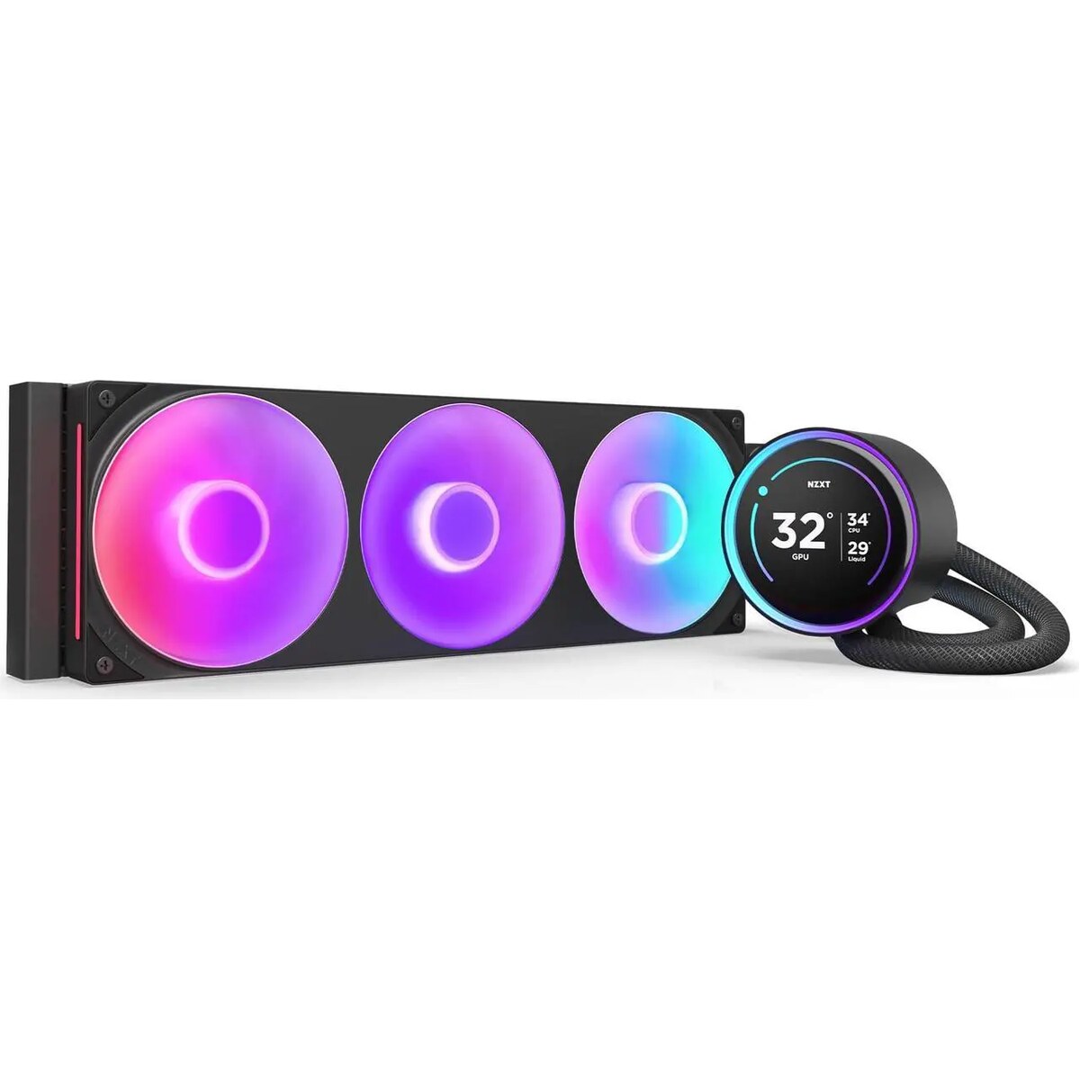 Refrigeración Líquida - NZXT Kraken Elite 360 - Black - Radiador 360mm - 3 Fans 120mm - AMD AM4/AM5 | Intel LGA 1700/1851