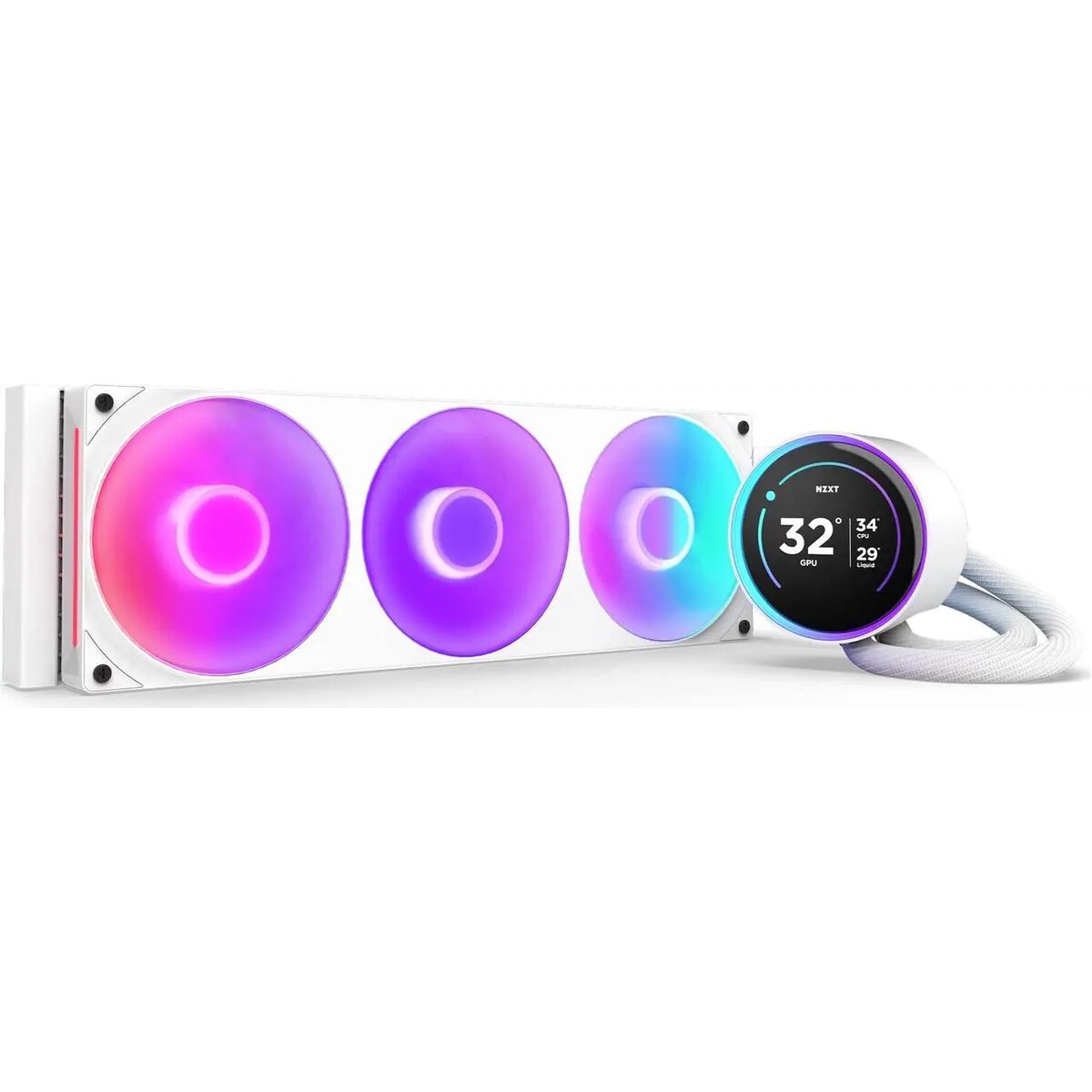 Refrigeración Líquida - NZXT Kraken Elite 360 - White - Radiador 360mm - 3 Fans 120mm - AMD AM4/AM5 | Intel LGA 1700/1851