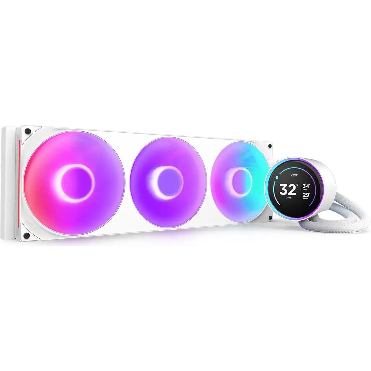 Refrigeración Líquida - NZXT Kraken Elite RGB 420 - White - Radiador 420mm - 3 Fans 140mm - AMD AM4/AM5 | Intel LGA 1700/1851
