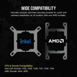 Refrigeración Líquida - Corsair iCUE Link H100i - Black - Radiador 240mm - 2 Fans 120mm - AMD AM4/AM5 | Intel LGA 1700/1851 - Imagen 6