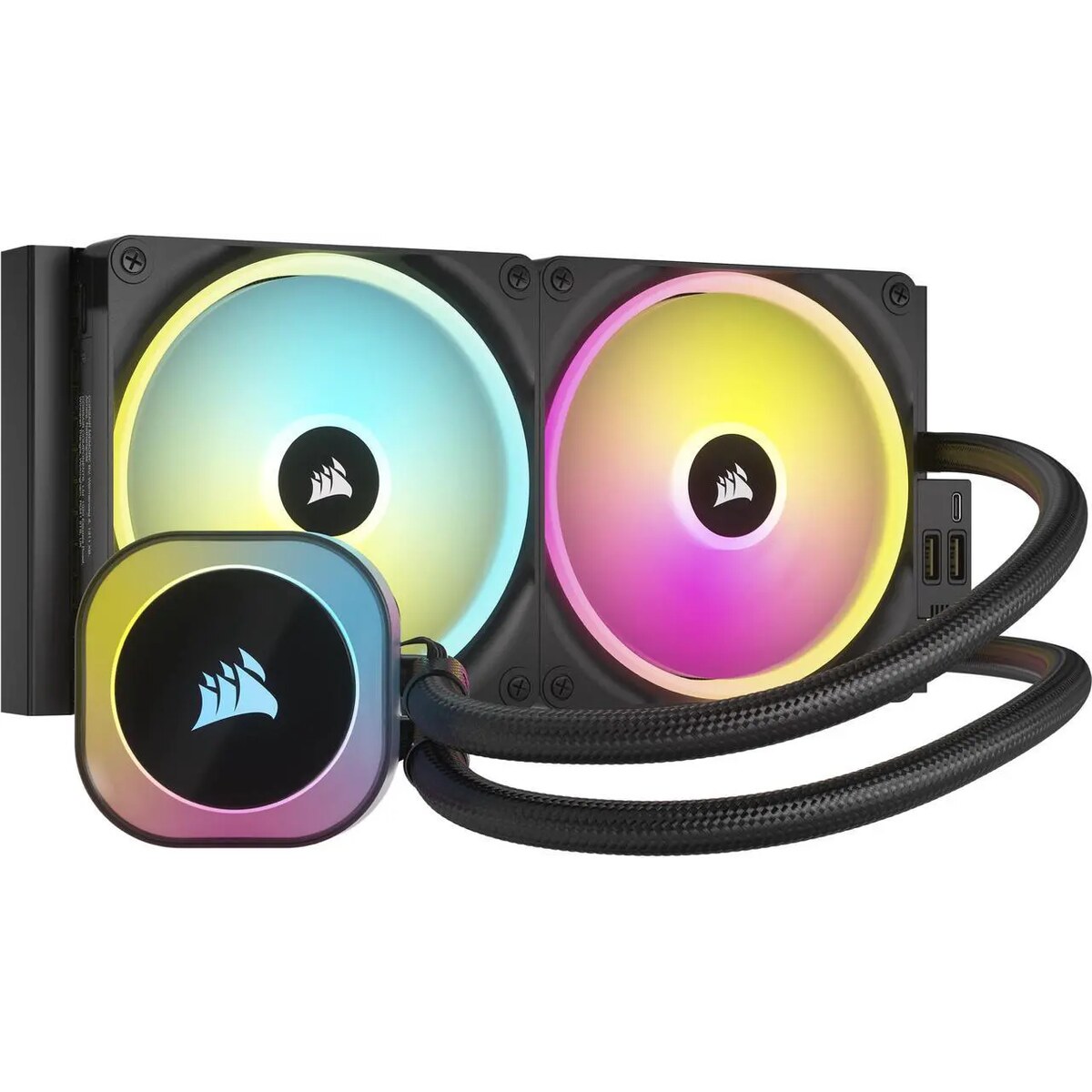 Refrigeración Líquida - Corsair iCUE LINK H115i - Black - Radiador 280mm - 2 Fans 140mm - AMD AM4/AM5 | Intel LGA 1700/1851