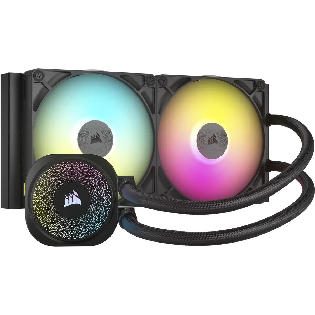 Refrigeración Líquida - Corsair iCUE LINK TITAN 280 RX - Black - Radiador 280mm - 2 Fans 140mm - AMD AM4/AM5 | Intel LGA 1700/1851