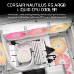Refrigeración Líquida - Corsair Nautilus 360 RS - White - Radiador 360mm - 3 Fans 120mm - AMD AM4/AM5 | Intel LGA 1700/1851 - Imagen 2