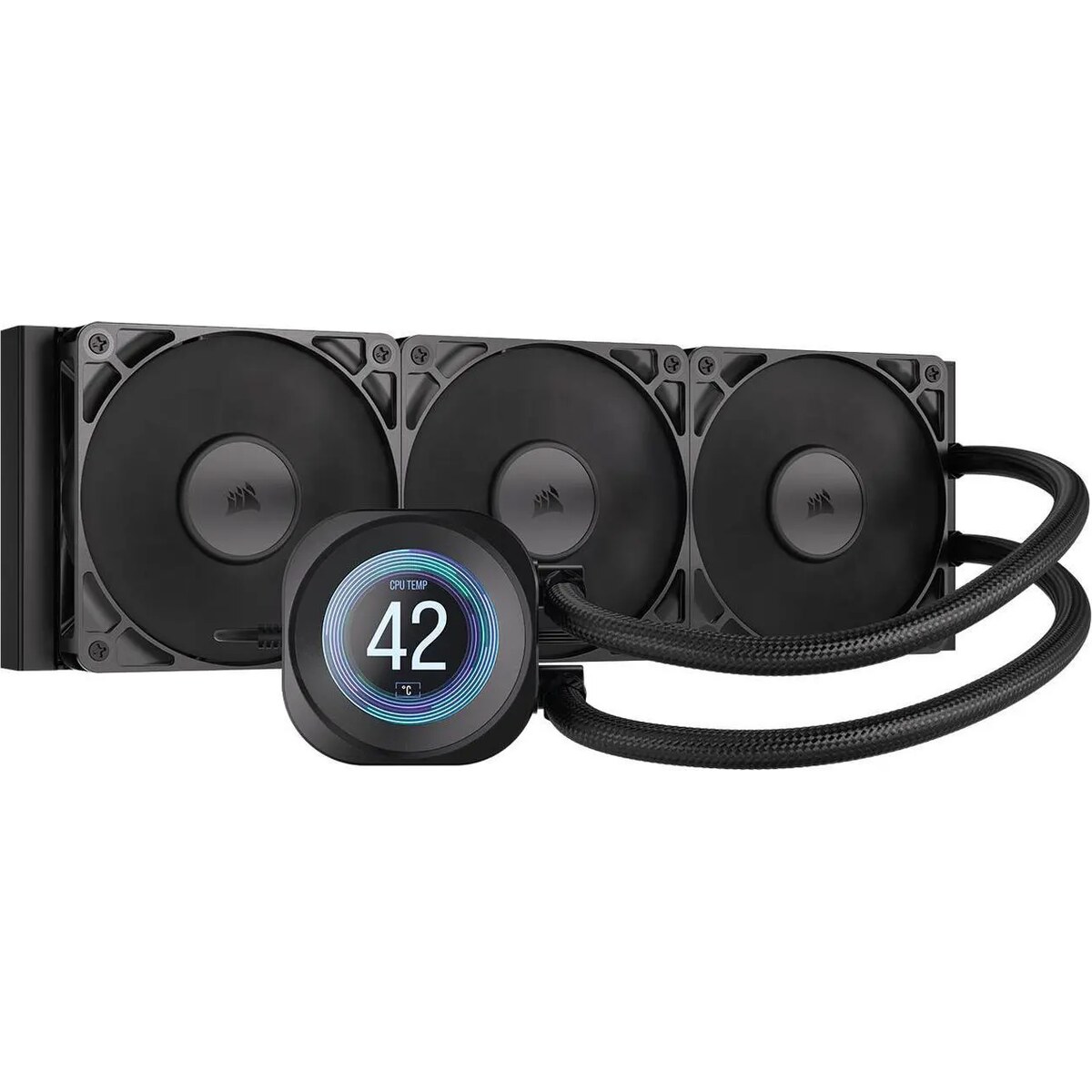Refrigeración Líquida - Corsair Nautilus 360 RS LCD - Black - Radiador 360mm - 3 Fans 120mm - AMD AM4/AM5 | Intel LGA 1700/1851