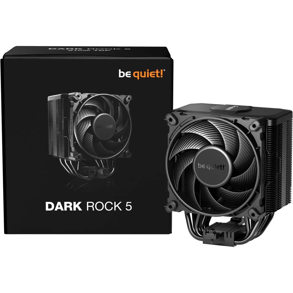 Disipador - be quiet! Dark Rock 5 - Black - Radiador N/Dmm - 1 Fans 120mm - AMD AM4/AM5 | Intel LGA 1700/1851