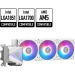 Refrigeración Líquida - MSI MAG CoreLiquid I360 - White - Radiador 360mm - 3 Fans 120mm - AMD AM4/AM5 | Intel LGA 1700/1851