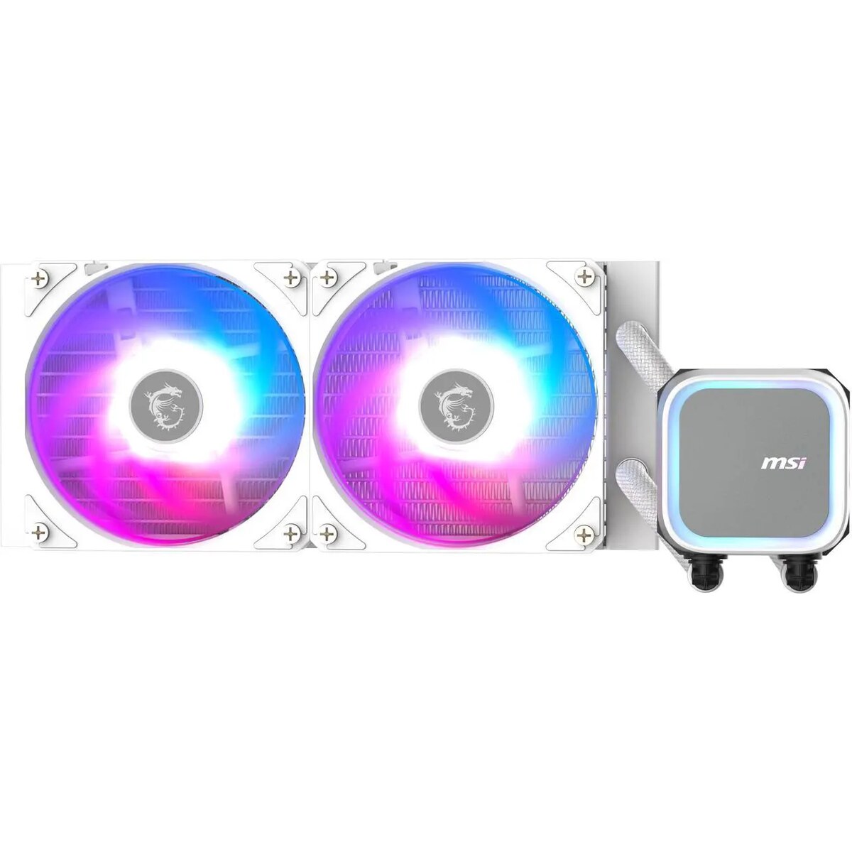 Refrigeración Líquida - MSI MAG Coreliquid A13 240 - White - Radiador 240mm - 2 Fans 120mm - AMD AM4/AM5 | Intel LGA1700/1851