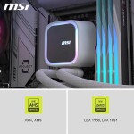 Refrigeración Líquida - MSI MAG Coreliquid A13 240 - White - Radiador 240mm - 2 Fans 120mm - AMD AM4/AM5 | Intel LGA1700/1851 - Imagen 10