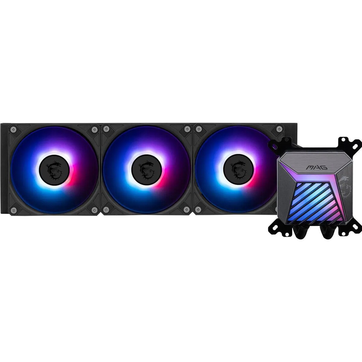 Refrigeración Líquida - MSI MAG CoreLiquid A15 360 - Black - Radiador 360mm - 3 Fans 120mm - AMD AM4/AM5 | Intel LGA 1700/1851