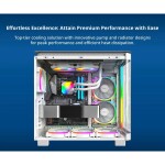Refrigeración Líquida - MONTECH HyperFlow ARGB 240 - White - Radiador 240mm - 2 Fans 120mm - AMD AM4/AM5 | Intel LGA 1700/1851 - Imagen 2