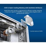 Refrigeración Líquida - MONTECH HyperFlow ARGB 240 - White - Radiador 240mm - 2 Fans 120mm - AMD AM4/AM5 | Intel LGA 1700/1851 - Imagen 3