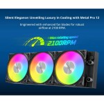 Refrigeración Líquida - MONTECH HyperFlow ARGB 360 - Black - Radiador 360mm - 3 Fans 120mm - AMD AM4/AM5 | Intel LGA1700/1851 - Imagen 4