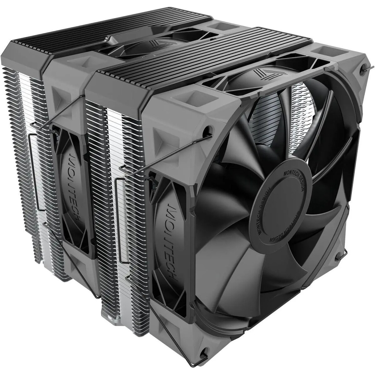 Disipador - MONTECH NX600 - Black - Radiador N/D - 2 Fans 120mm - AMD AM4/AM5 | Intel LGA 1700/1851