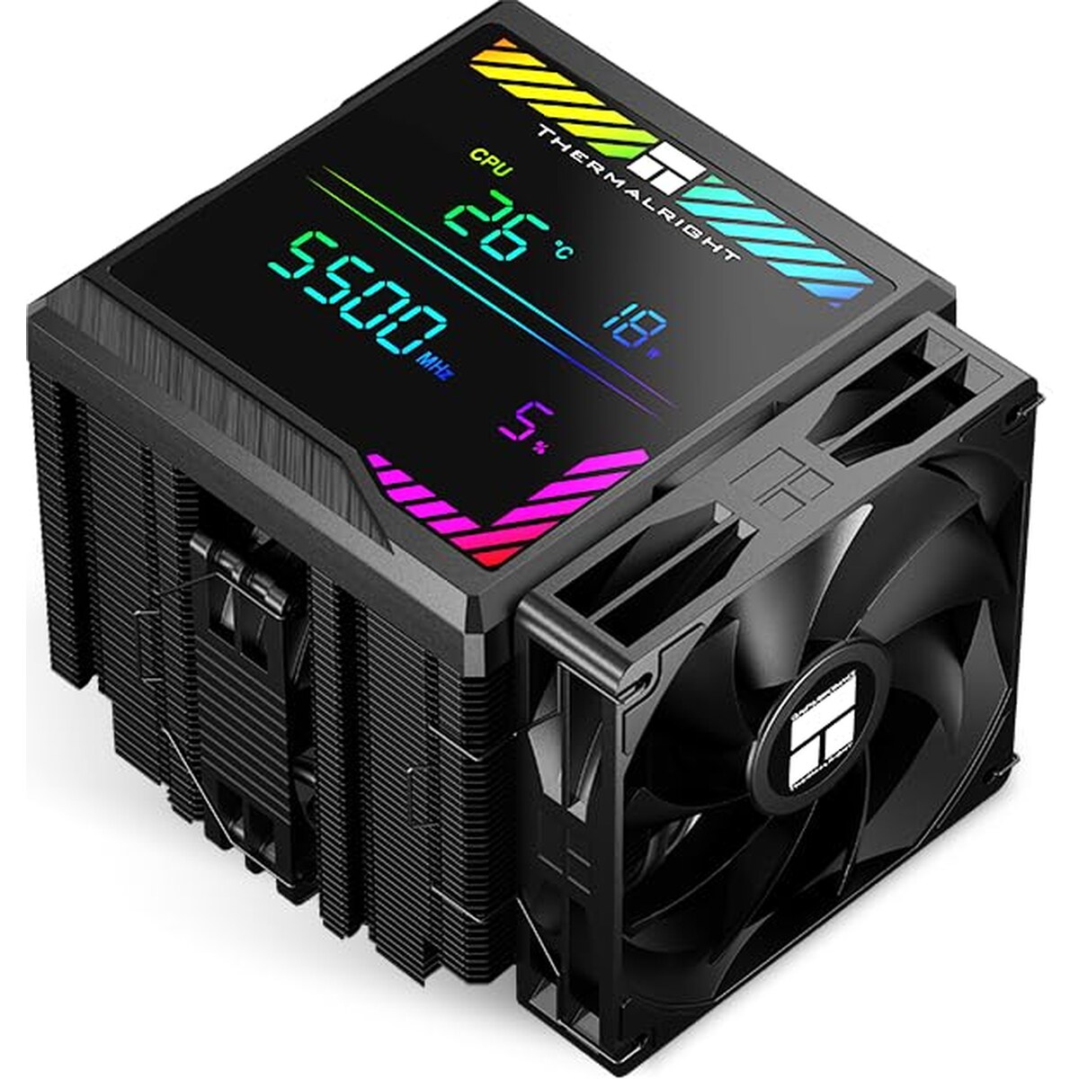 Disipador CPU - Thermalright Peerless Assassin 140 Digital - Black - Dual Tower - AMD AM4/AM5 | Intel LGA 1700/1851