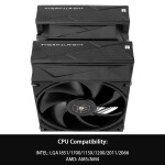 Disipador CPU - Thermalright Royal Pretor 130 - Black - Dual Tower - AMD AM4/AM5 | Intel LGA 1700/1851 - Imagen 3