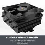 Disipador - Thermalright SI-100 - Black - Radiador N/Dmm - 1 Fans 120mm - AMD AM4/AM5 | Intel LGA 1700/1851 - Imagen 4