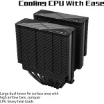 Disipador CPU - Thermalright Phantom Spirit 120 EVO - Black - Dual Tower - AMD AM4/AM5 | Intel LGA 1700/1851 - Imagen 5